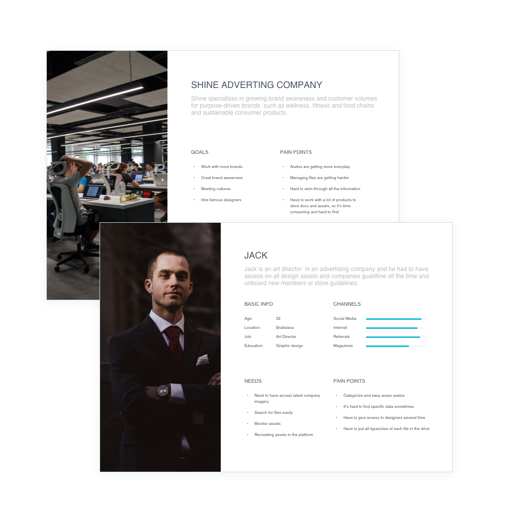Bynder persona and customer journey evidence