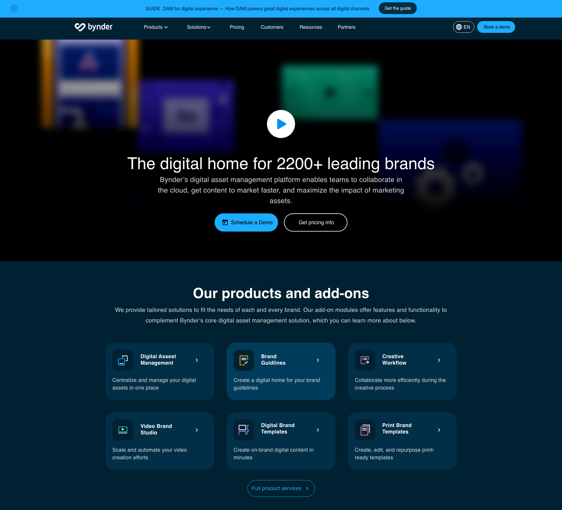 Bynder redesign wireframes