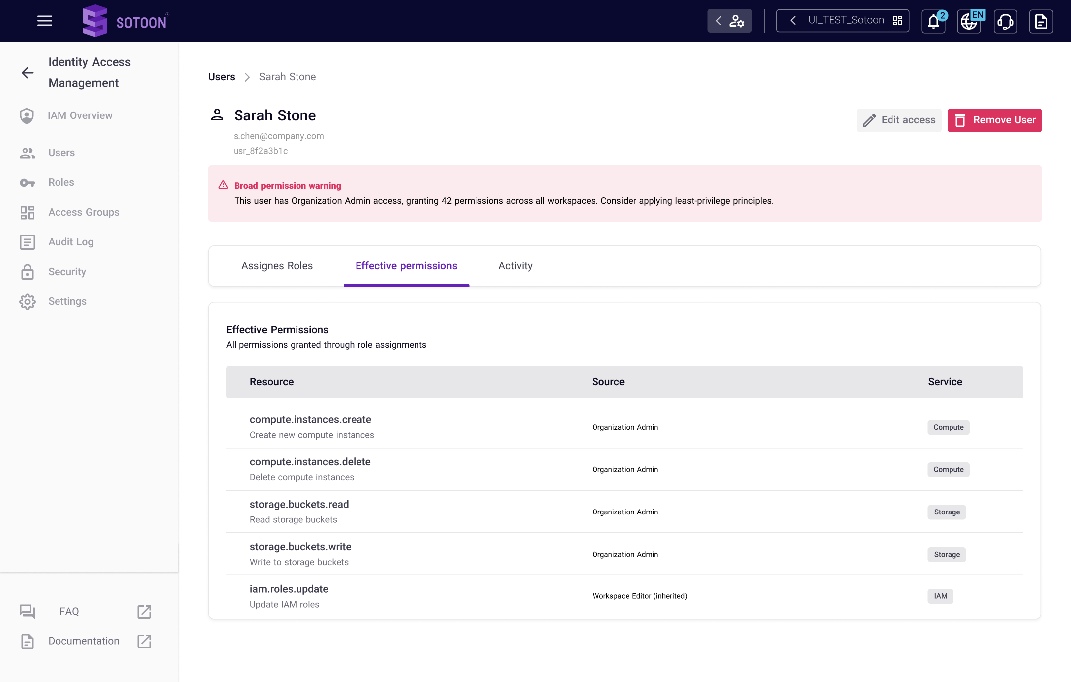 IAM research findings and redesigned information architecture